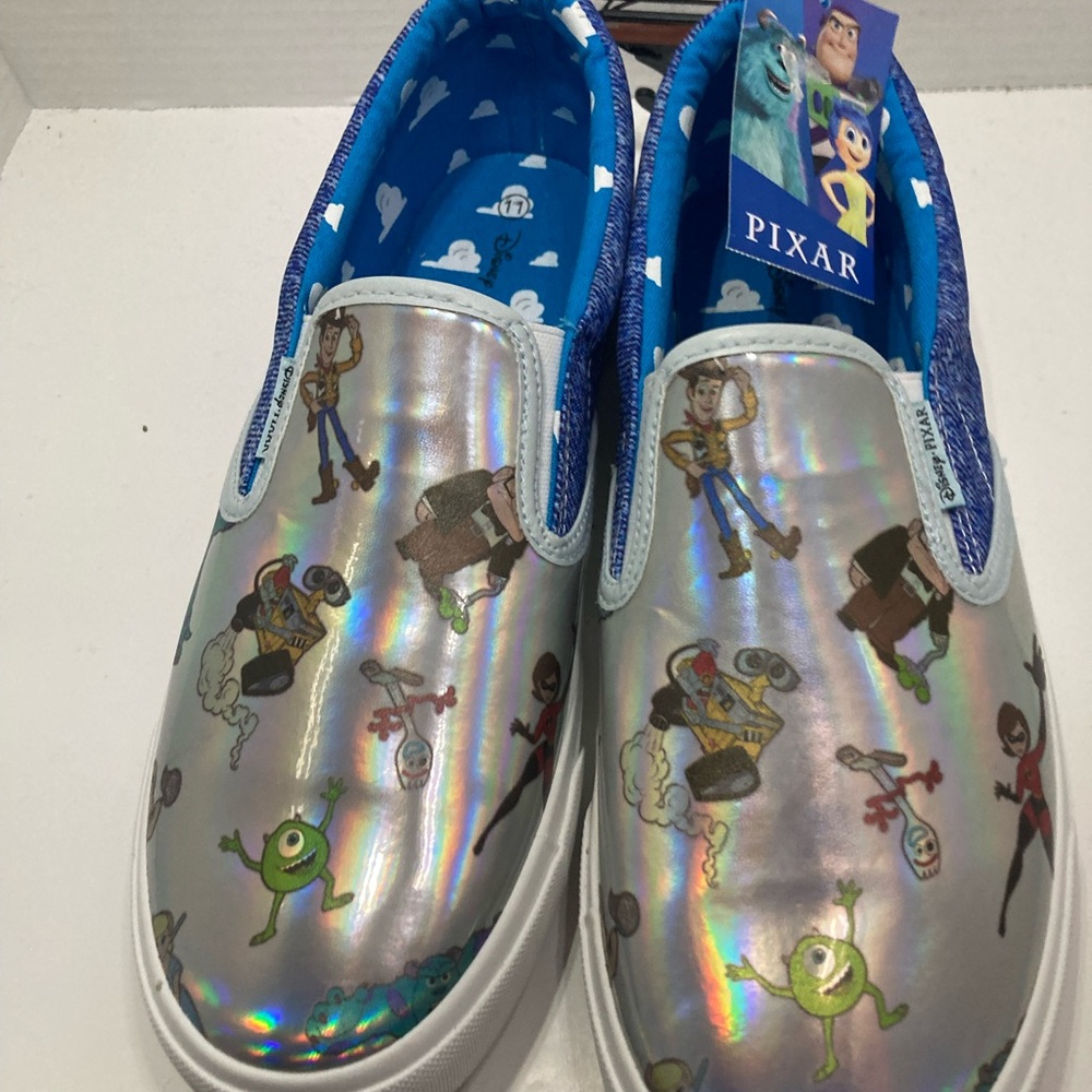 Disney’s Pixar ground up slip on shoes size 11